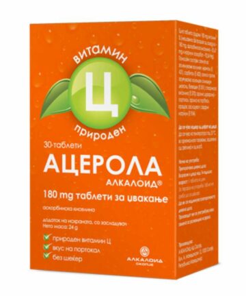 Acerola Alkaloid 180mg chewable tablets