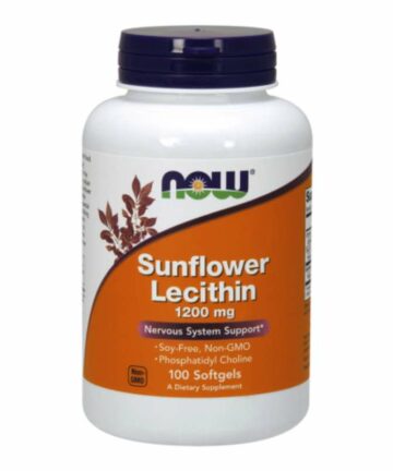 NOW Sunflower Lecithin 1200mg capsules
