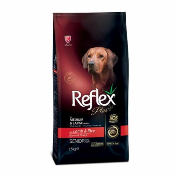Reflex plus adult senior dog lamb and rice