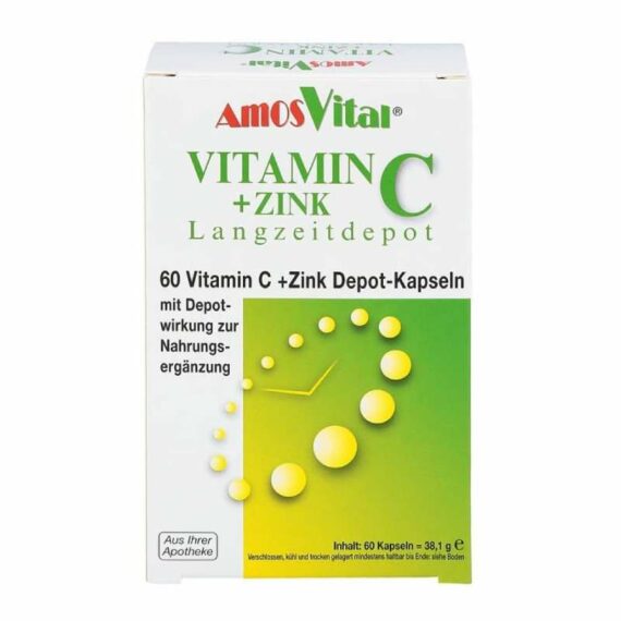AmosVital Vitamin C + Zn capsules