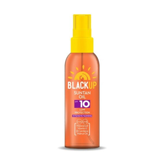 BLACKUP suntan oil SPF10