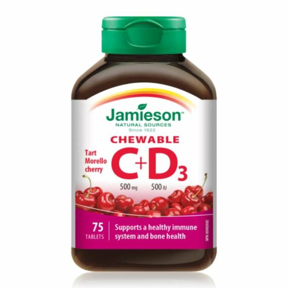 Jamieson Vitamin C + D tablets