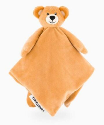 twistshake comfort blanket teddy bear