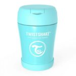 Twistshake Insulated Food Container 350ml Pastel Blue front