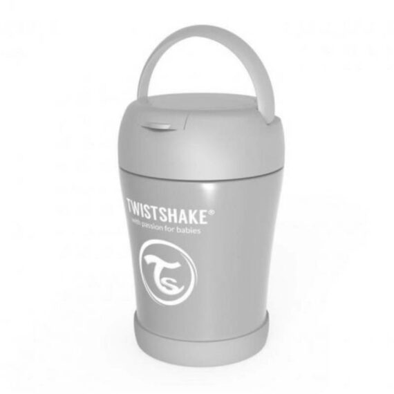 Twistshake Insulated Food Container 350ml Pastel Gray