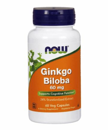 NOW Ginkgo biloba 60mg capsules