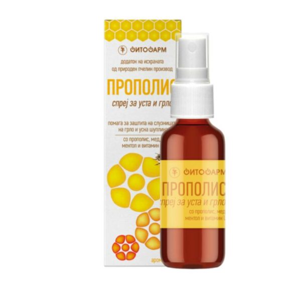 Propolis mouth and throat spray