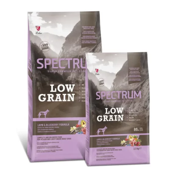 Spectrum low grain M/L adult dog lamb and blueberry 12kg