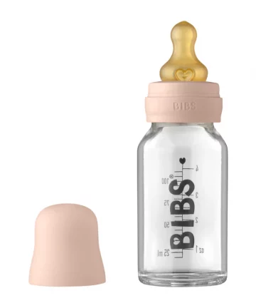 BIBS Glass bottle 110ml blush