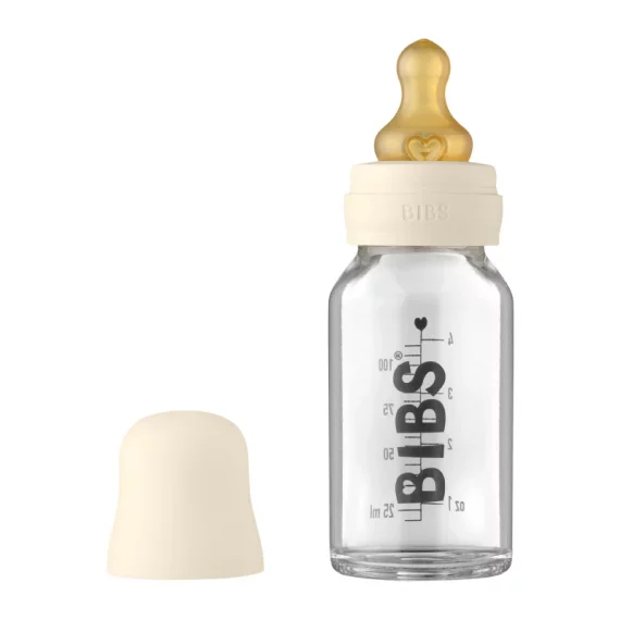 BIBS Glass bottle 110ml ivory