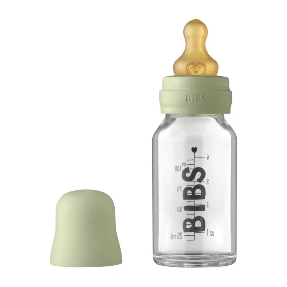 BIBS Glass bottle 110ml sage