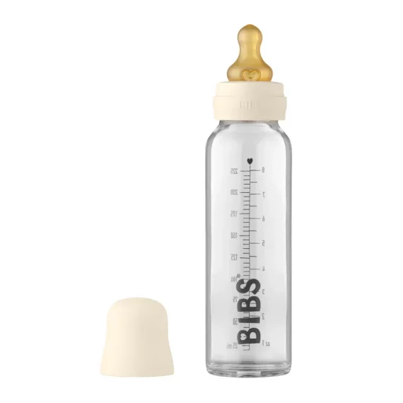 BIBS glass bottle 225ml ivory