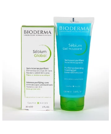 Bioderma Сет Sebium Global, 30 ml + Sebium Gel Moussant, 200 ml