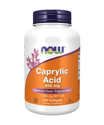 Now Caprylic Acid 600 mg 100 caps