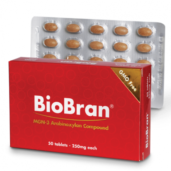 BioBran MGN -3 претставува додаток во исхраната( функционална храна) добиен со разложување на оризовите влакна со помош на ензими од шитаке печурки. Биобран МГН – 3 содржи природна мешавина на хемицелулози, од кои најважен е арабиноксилан комплексот. Иако во процесот на производство се користат ензими од шитаке печурки, Биобран МГН – 3 како финален производ не содржи печурки и е безбеден за лица со алергија на печурки.