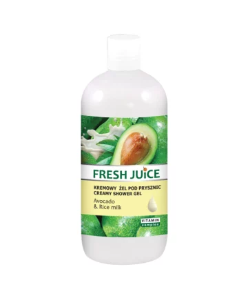 Органски гел за туширање кој гарантира пријатно чувство за време на капењето. Разните состојки нежно ја чистат, хидратираат и ја заштитуваат кожата, благодарение на неутралната pH вредност. Погоден е за секојдневна употреба и не ја суши кожата. Екстрактот од авокадо во комбинација со навлажнувачкото млеко од ориз ја омекнува и регенерира кожата. Дополнително комплексот од витамини и масла помагаат да се зачува нејзината младост. Деликатната арома на гелот Ве носи во егзотичната мистерија донесена од ветерот на Мексико - татковината на авокадото.