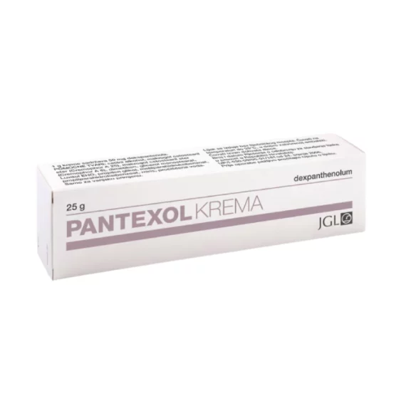 Главна компонента во Pantexol е D-panthenol (витамин Б5), кој е одговорен за заздравување на оштетената кожа и ја одржува оптималната влажност на кожата. Pantexol кремата се употребува за зараснување на лузни, третман на механички оштетувања на кожата (гребнатини), опекотини, влажни дерматози, за заштита на детската чувствителна кожа како и за нега на чувствителна кожа кај возрасните.