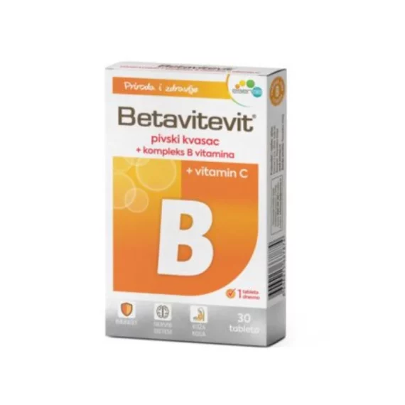 Betavitevit B таблети пивски квасец со додаток на Б-комплекс