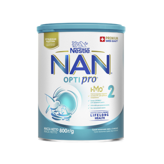 NAN OPTIPRO 2 последователна формула за доенчиња од 6 месеци 800g